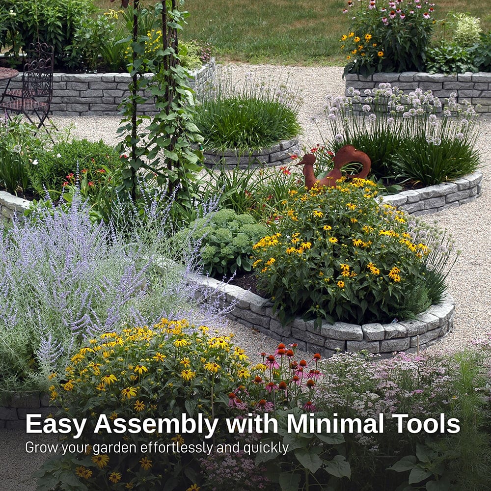 Rock Lock Raised Garden Bed Curved Rock Pack of 2