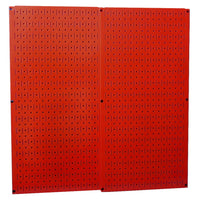 Red Metal Pegboard Pack - Two Pegboard Tool Boards alt 0