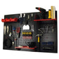 4' Metal Pegboard Standard Tool Storage Kit - Black Toolboard & Red Accessories alt 0