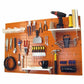 4' Metal Pegboard Standard Tool Storage Kit - Orange Toolboard & White Accessories alt 0