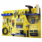4' Metal Pegboard Standard Tool Storage Kit - Yellow Toolboard & Blue Accessories alt 0