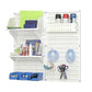 Pegboard Hobby Craft Pegboard Organizer Storage Kit with White Pegboard and White Accessories alt 0
