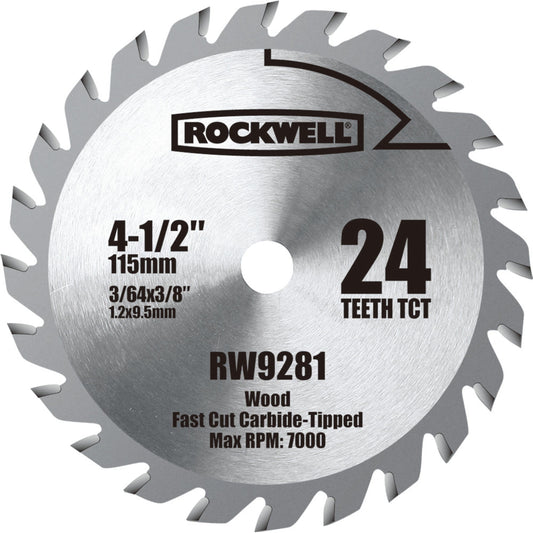 4-1/2" Compact TCT Circular Saw Blade, Model RW9281 alt 0