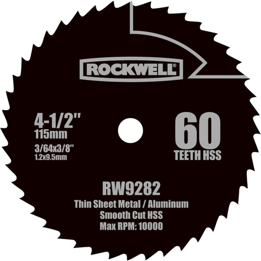 4-1/2"  Compact HSS Circular Saw Blade, Model RW9282 alt 0