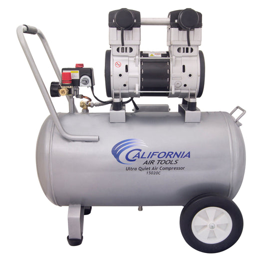 2HP 220V 15 Gallon Oil-Free Steel Tank Air Compressor alt 0