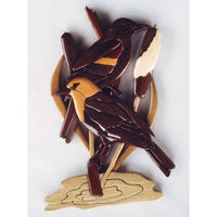 Black Birds Intarsia Pattern alt 0