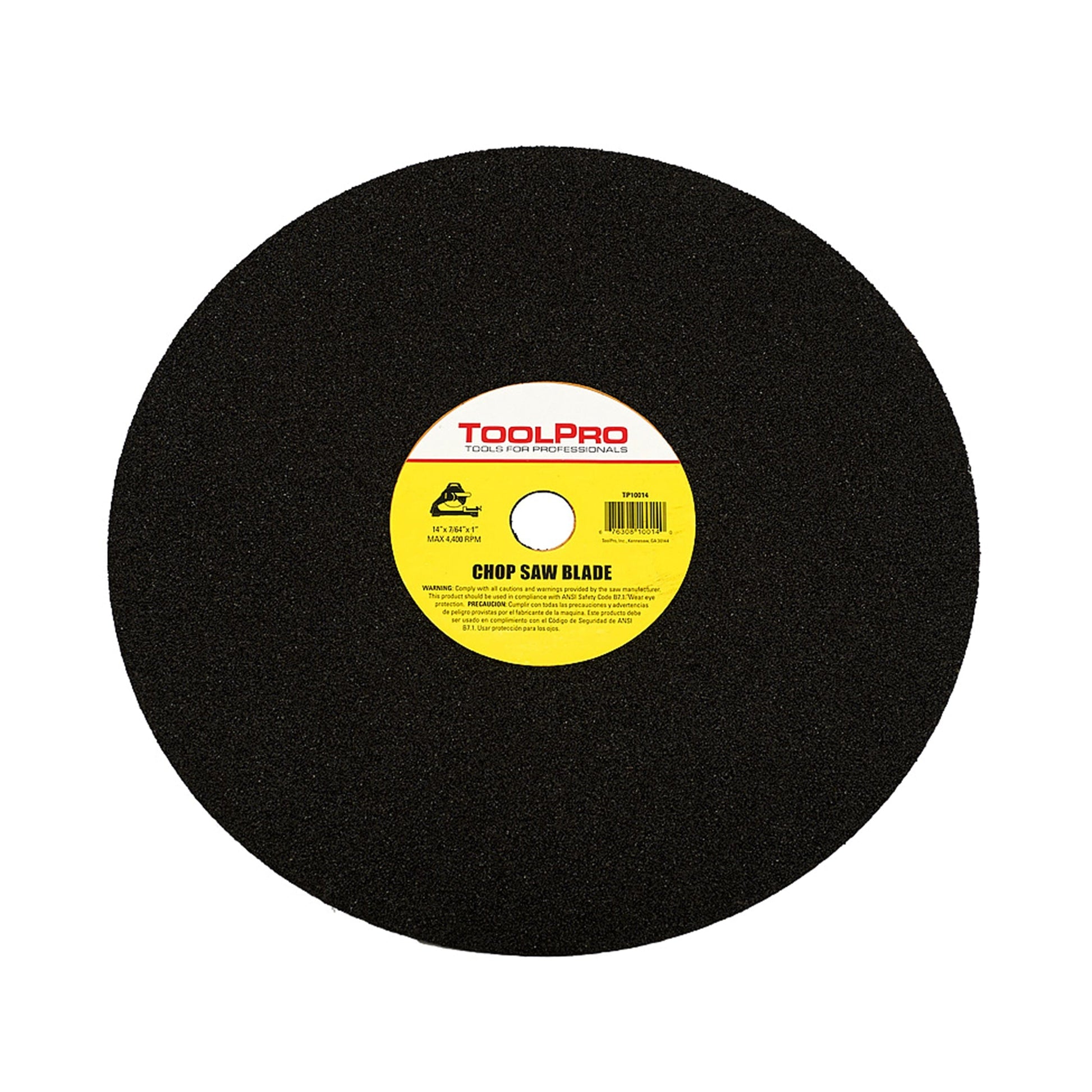 14" Abrasive Blade for Chop Saws, 14" x 7/64" x 1" Arbor, 10-Pack alt 0