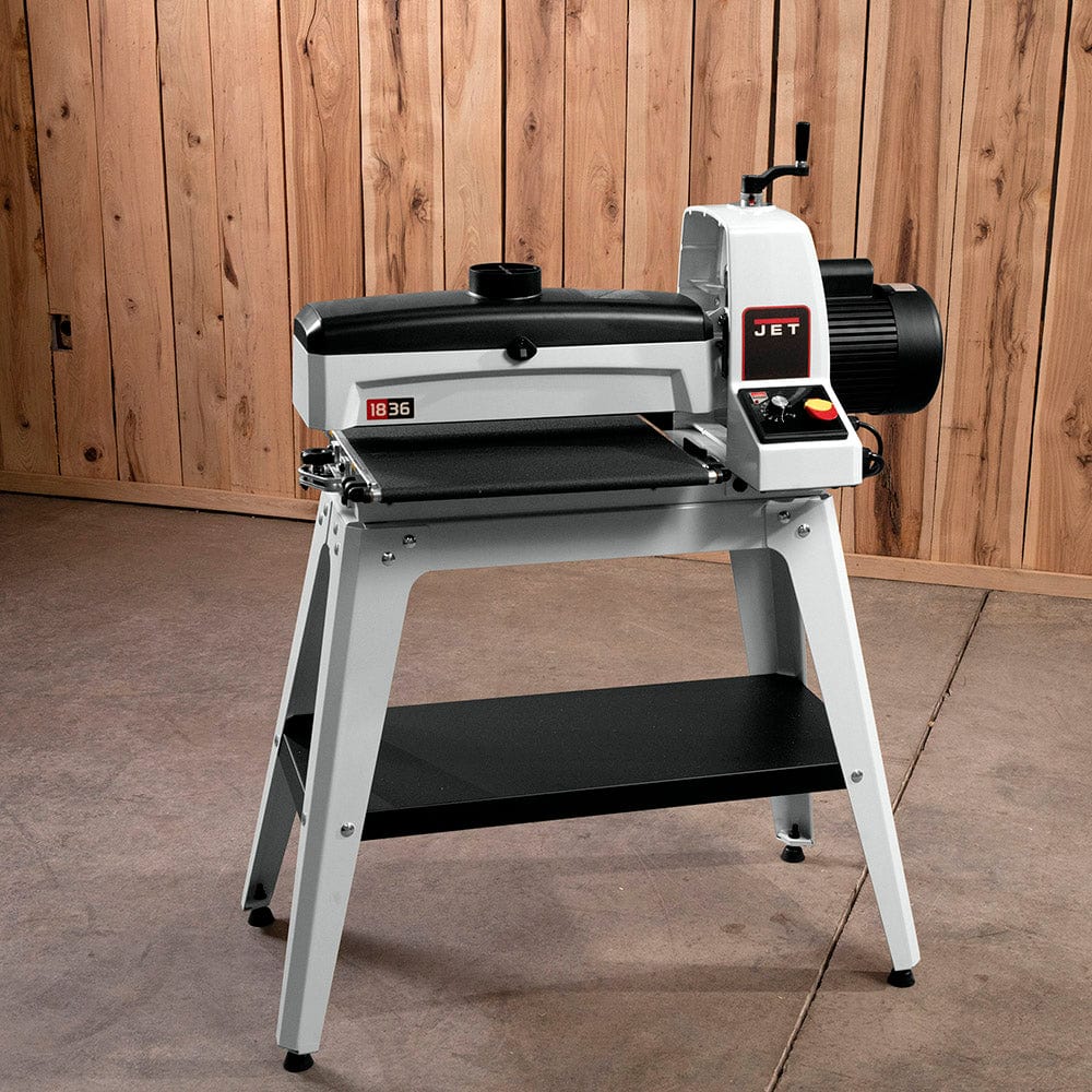 18" Drum Sander with Open Stand  - 1-3/4 HP 1 Ph 115V - JWDS-1836