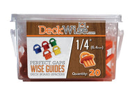 WiseGuides Decking Board Gap Spacers, 1/4 in., 20 pieces alt 0