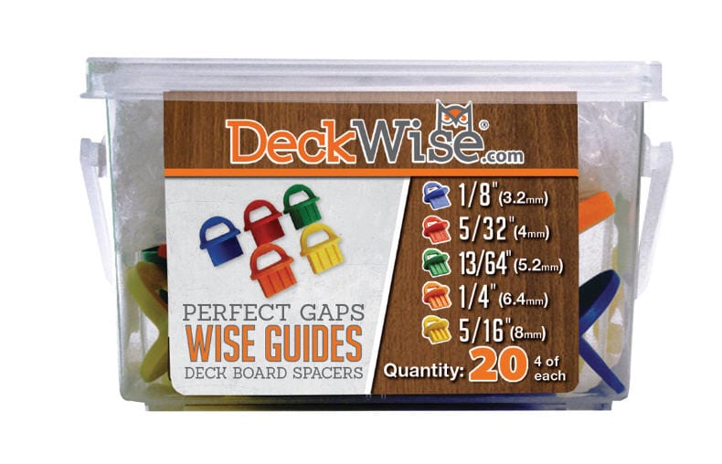 WiseGuides Decking Board Gap Spacers, Assorted, 20 pieces alt 0