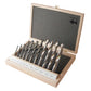Metric HSS Double Flute Brad Point Drill Bit 11 pc Set alt 0
