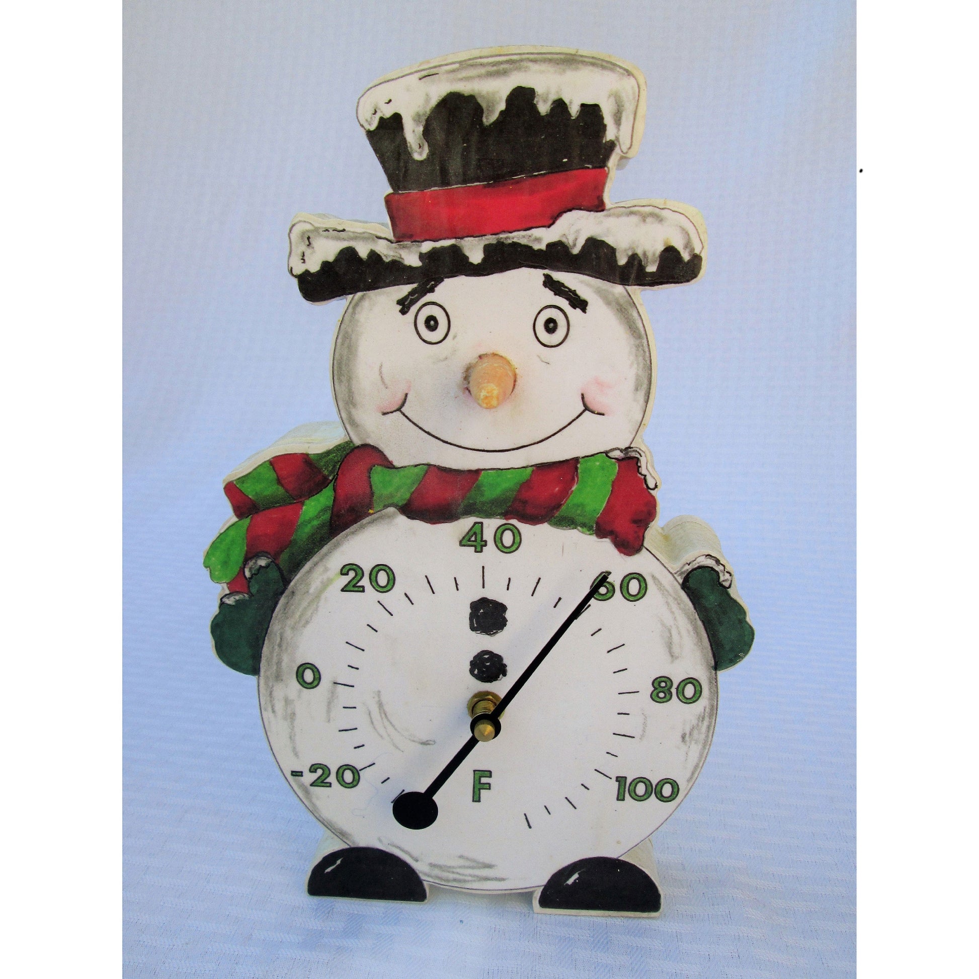 Snowman Thermometer Base Woodworking Pattern and Picture alt 0