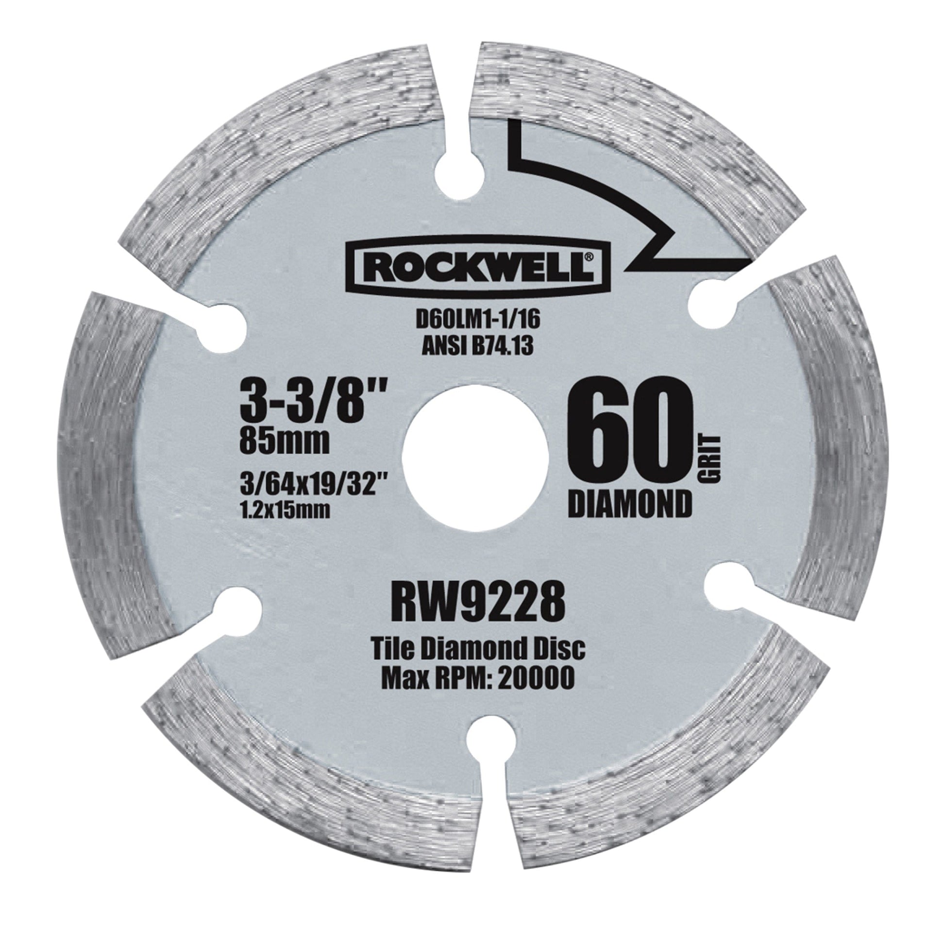 Versacut 3 3/8" Diamond Grit Blade alt 0