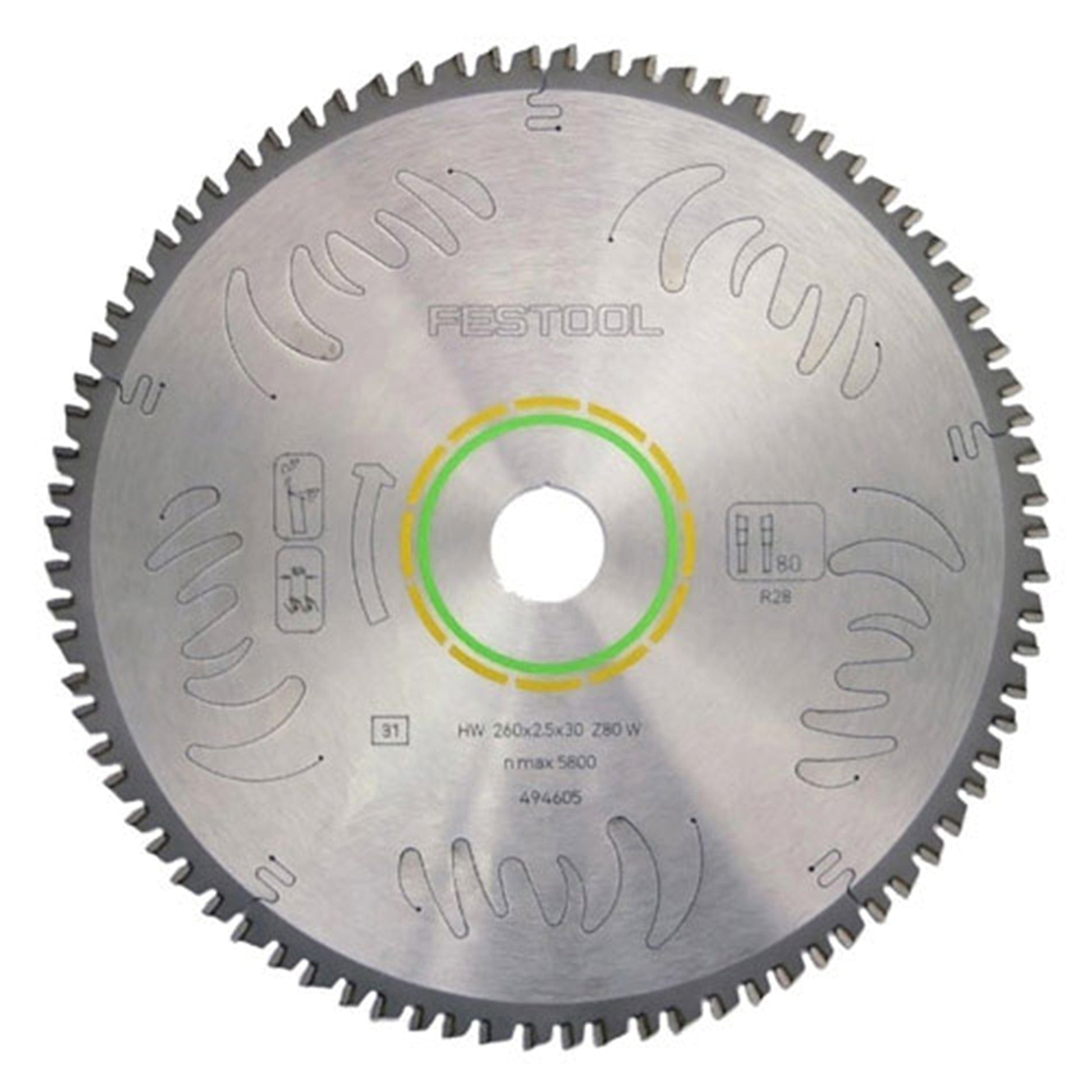 Circular Saw Blade 10" x 80 Tooth Fine Tooth ATB alt 0