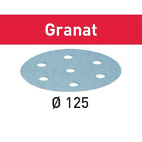 Granat D125 Sandpaper Disc, P60, 10 Pack alt 0