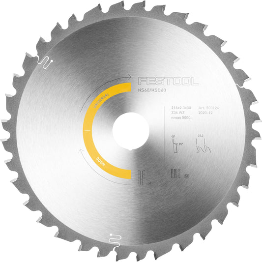 Wood Universal Saw Blade - 8-1/2" x 36 Tooth - ATB alt 0