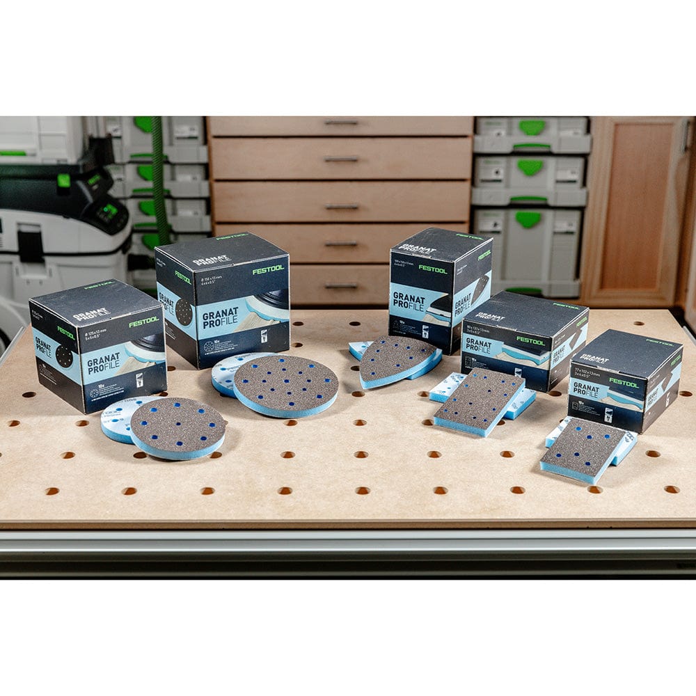 Granat PROfile Foam Abrasive Disc - D150 Medium-Superfine - 10 Pack Assortment