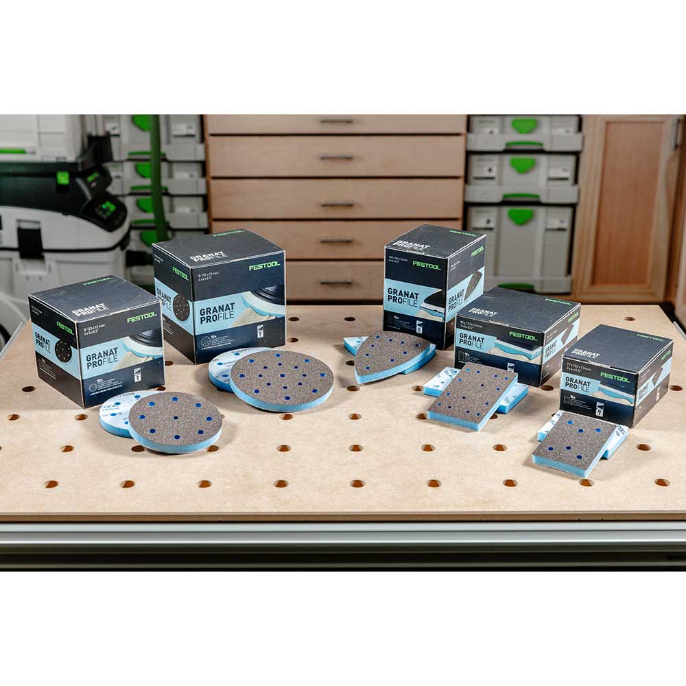 Granat PROfile Foam Abrasive Sheet - 80x133 Medium-Superfine - 10 Pack Assortment