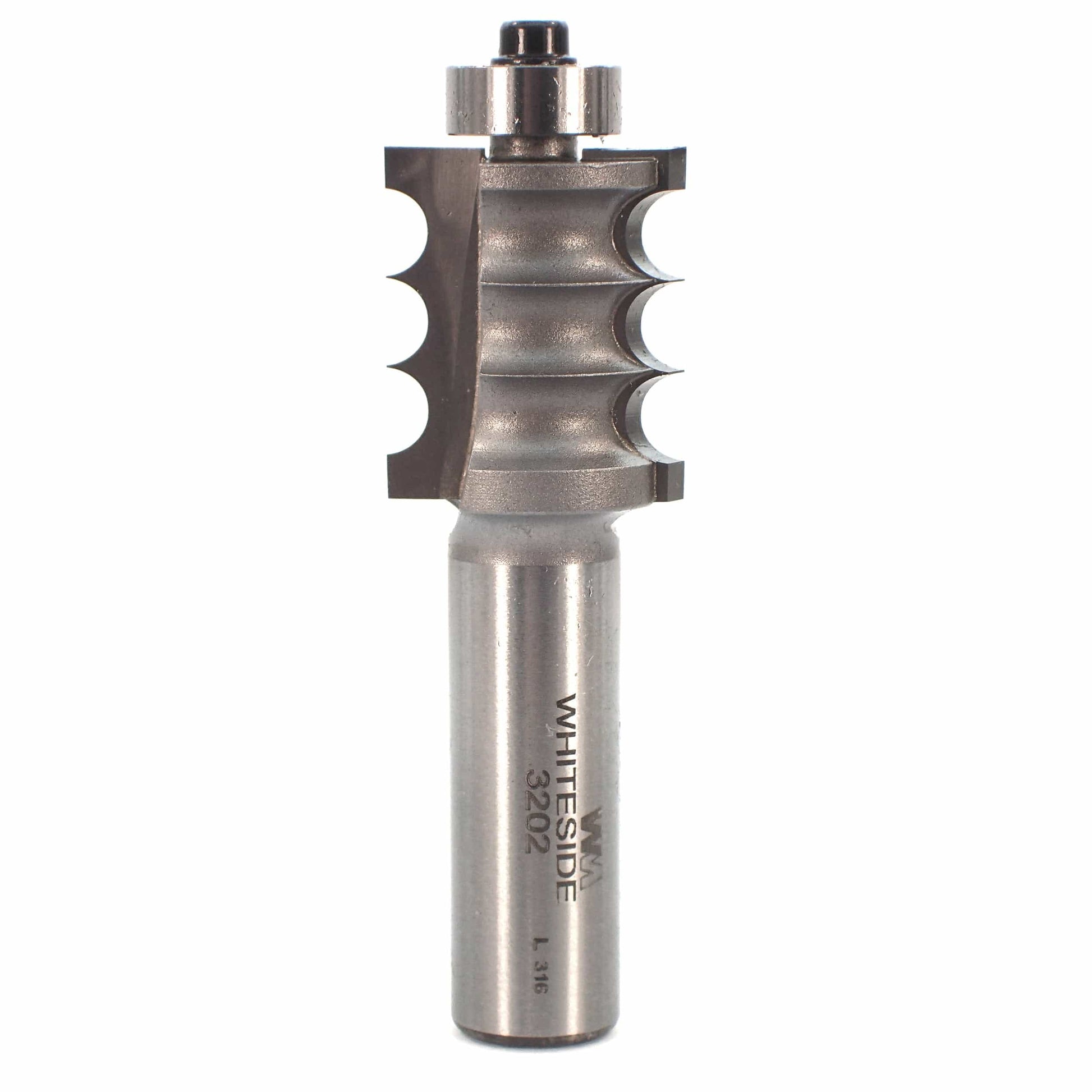 3202 Multi-Beading Router Bit 1/2" SH 1/8" R 7/8" D x 1" CL x 2-3/4" OL alt 0