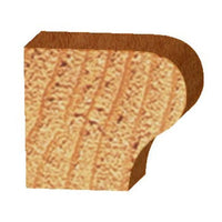 6045 Window Sill Edge/Finger Pull Router Bit 7/32" R X 1-1/4" D X 13/16" CL X 2-7/8" OL alt 0