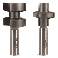 3370 Wedge Tongue And Groove (2) Router Bit 1-1/4" D X 1-1/4" CL X 2-7/8" OL alt 0