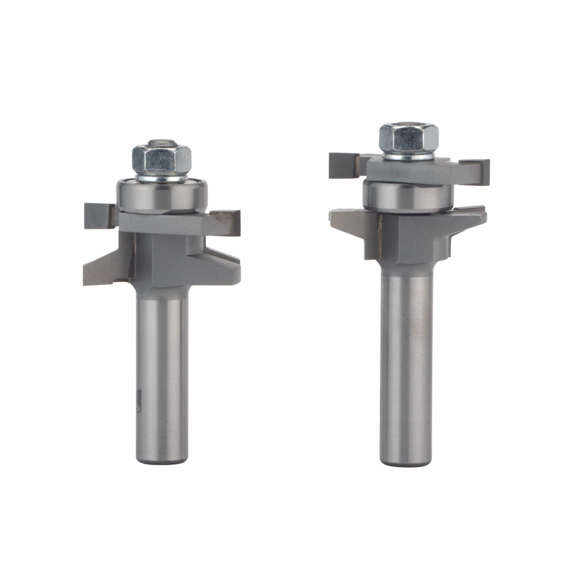 6004 2 Pc Straight Stile And Rail Door Router Bit Set 1-5/8" OD x 7/8" CL 1/2" SH alt 0