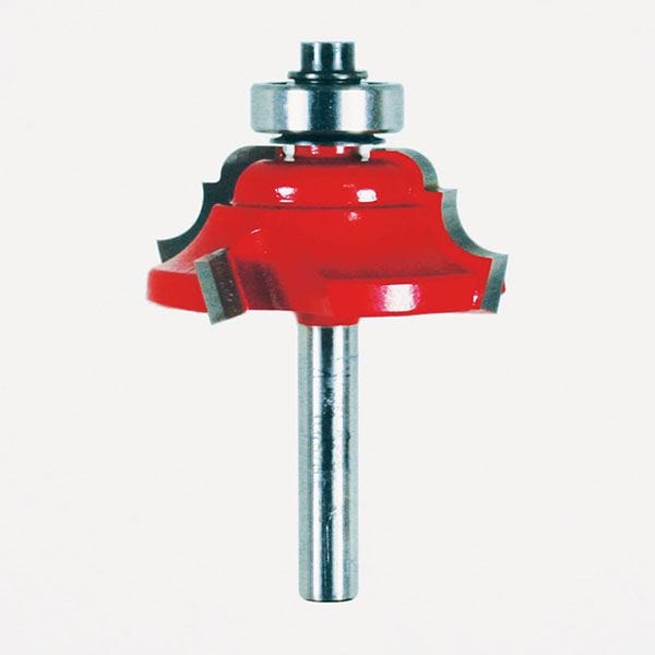 38-352 Quadra-Cut Classical Cove And Bead Router Bit 1/4" SH 1-1/2" D 5/8" CL 1/4" R alt 0