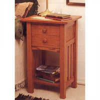 Downloadable Woodworking Project Plan to Build Arts and Crafts End Table/Nightstand alt 0
