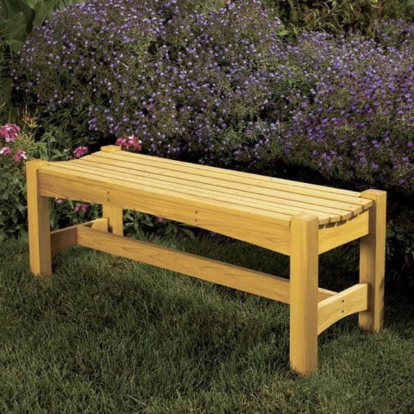 Woodworking Project Paper Plan to Build Garden Bench alt 0