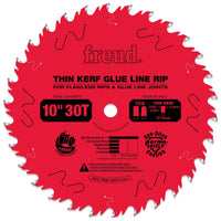 LM75R010 Glue Line Ripping Saw Blade 10" x 5/8" Bore x 30 Tooth Thin Kerf alt 0