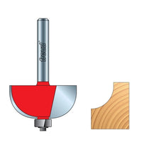 30-108 Cove Router Bit 1/2" SH 2" D 7/8" CL 3/4" R alt 0