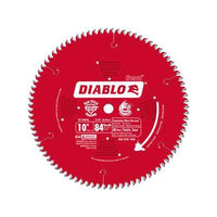 D1084L Diablo Laminate/Flooring Blade - Sliding Miter, 10" diameter, 5/8" arbor, 84 teeth TCG alt 0