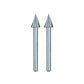 HSS Cutter Triangular Tip - 1/4" Diameter - 1/8" Shank - 2 Pack alt 125