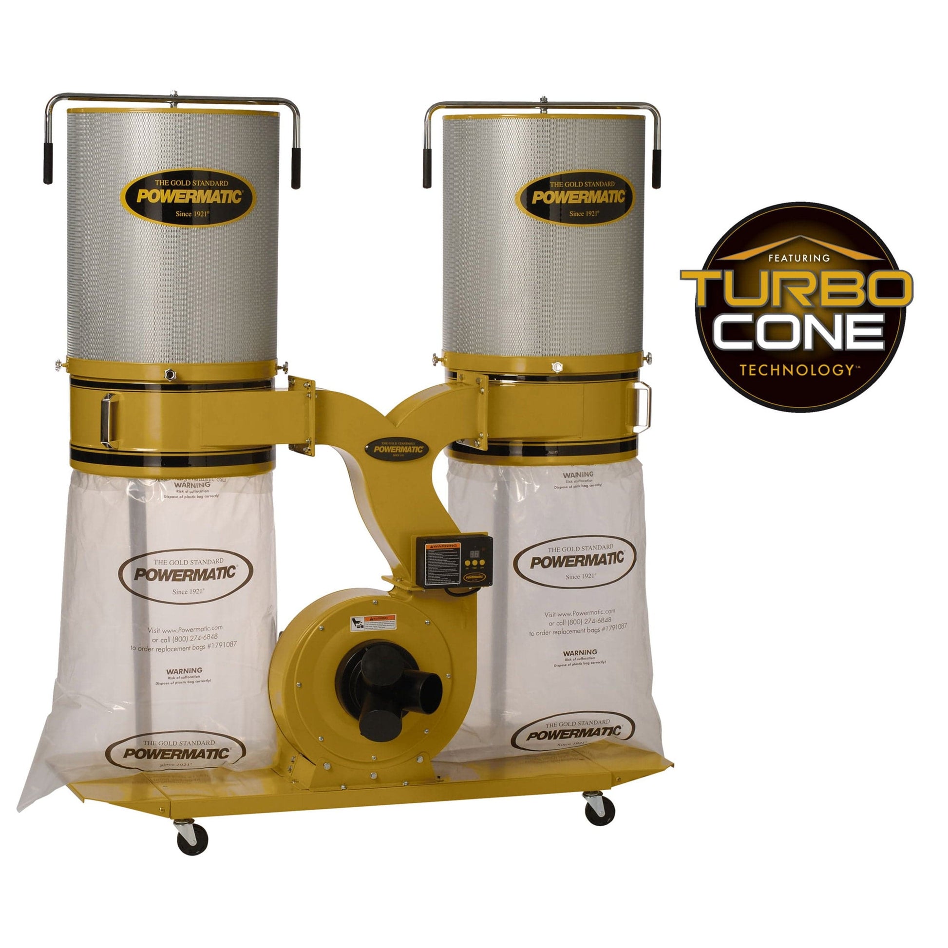 TurboCone Dust Collector with 2-Micron Canister Kit - 3 HP 1 Ph 230V - PM1900TX-CK1 alt 0