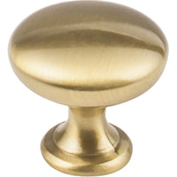 Madison Knob, 1-3/16" Dia.,  Satin Brass alt 0