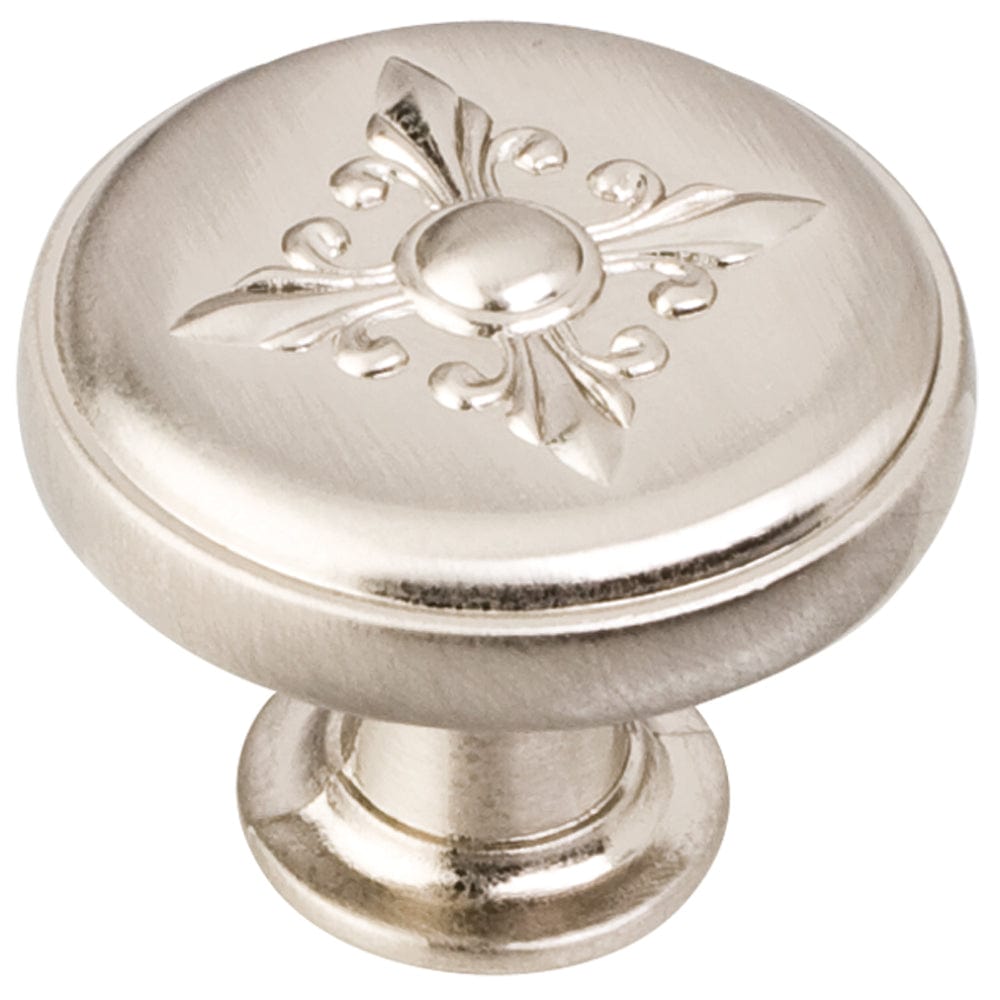 Lafayette Baroque Knob, 1-3/8" Dia.,  Satin Nickel alt 0