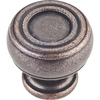 Bremen 2 Barrel Knob, 1-3/16" Dia.,  Distressed Oil Rubbed Bronze alt 0