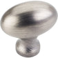 Lyon Knob, 1-9/16" O.L., Brushed Pewter alt 0