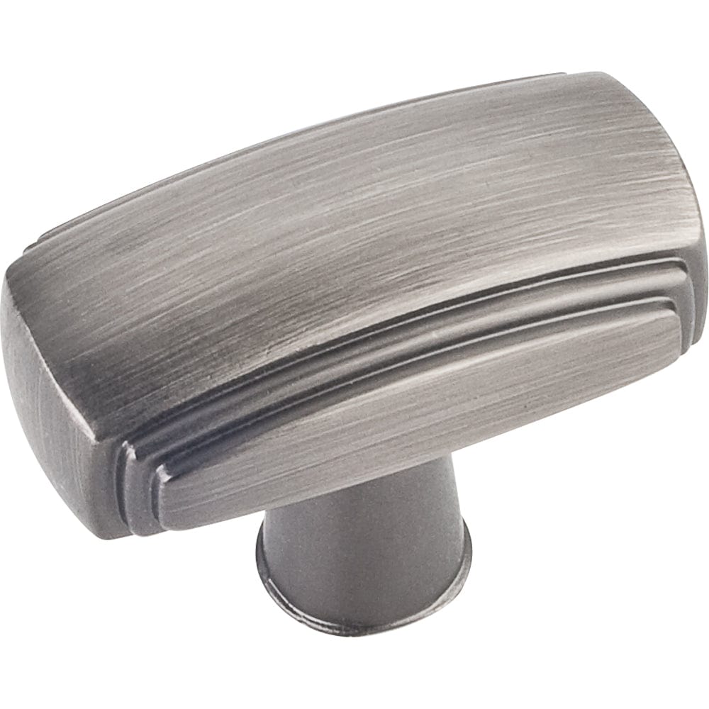 Delgado Knob, 1-9/16" O.L.,, Brushed Pewter alt 0