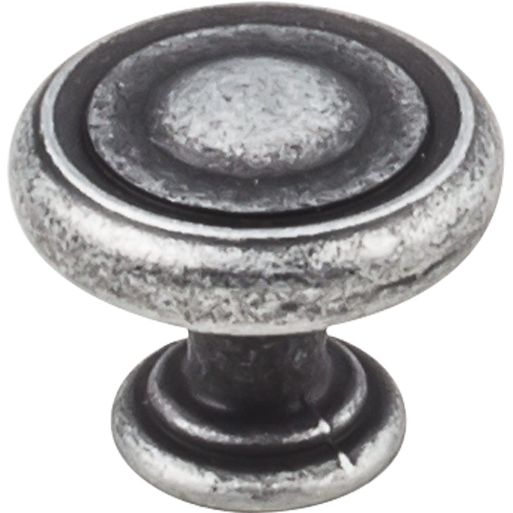 Bremen 1 Knob, 1-1/4" Dia.,  Distressed Antique Silver alt 0