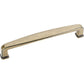 Milan 1 Plain Square Pull, 128 mm C/C,  Distressed Antique Brass alt 0