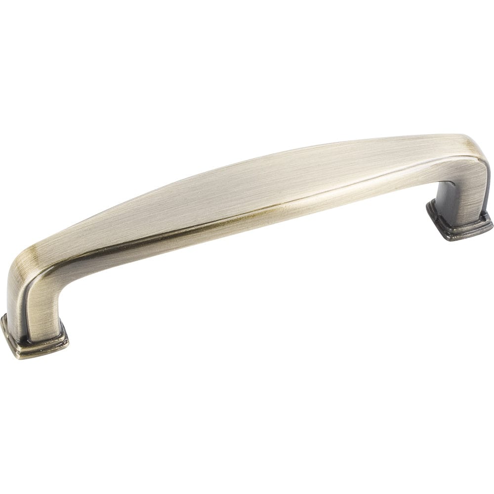 Milan 1 Plain Square Pull, 96 mm C/C, Brushed Antique Brass alt 0