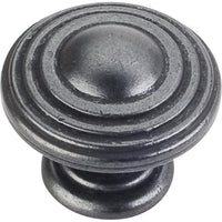 Bremen 2 Stacked Knob, 1-1/4" Dia.,  Gun Metal alt 0