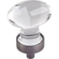 Harlow Small Football Glass Knob, 1-1/4" O.L.,  Brushed Pewter alt 0