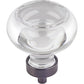  Harlow Large Button Glass Knob, 1-3/4" Dia.,  Brushed Oil Rubbed Bronze alt 0