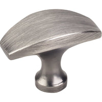 Cosgrove Knob, 1-1/2" O.L., Brushed Pewter alt 0