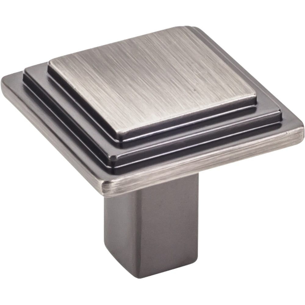 Calloway Square Knob, 1-1/8" O.L., Finnish -Brushed Pewter alt 0