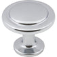 Gatsby Knob, 1-1/4" Dia.,  Polished Chrome alt 0