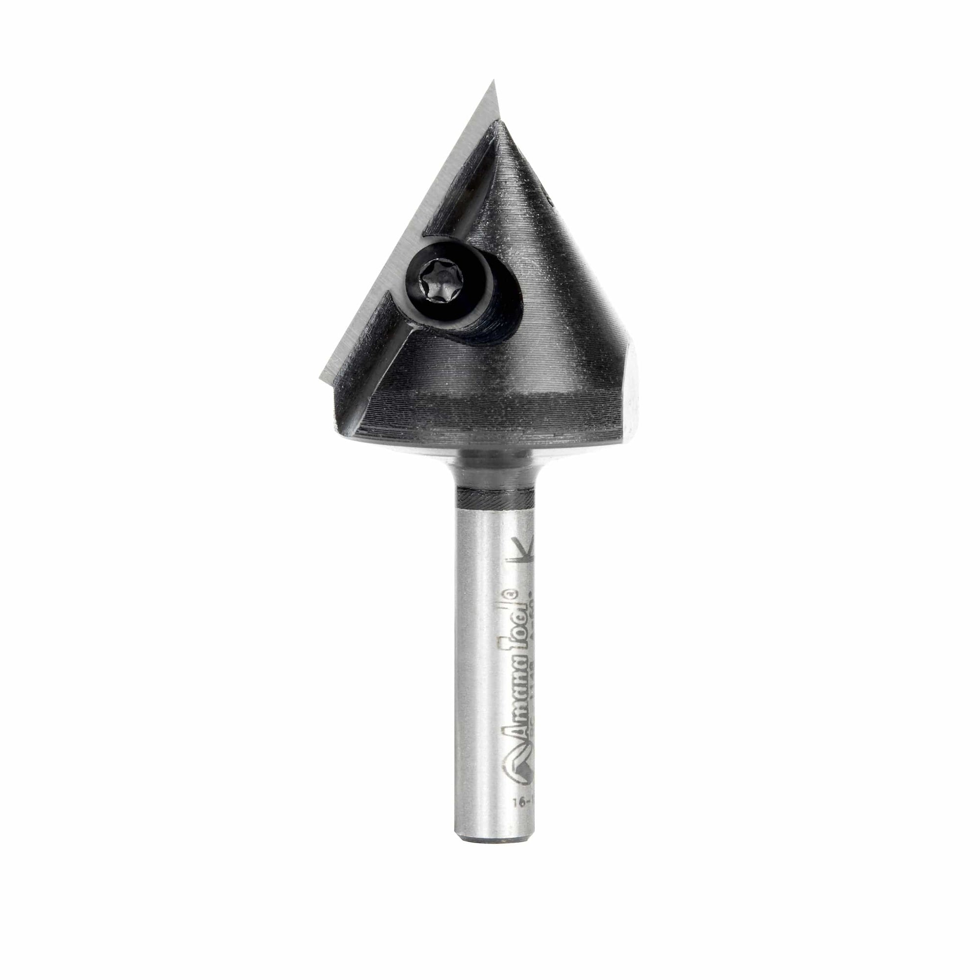 RC-1148  Insert V-Groove 60 Deg x 59 / 64 x 1/4 Inch Shank CNC Router Bit alt 0