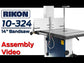 RIKON 10-324 14\" Bandsaw Assembly Video